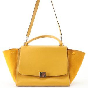 Céline Trapeze Bag Medium in Yellow